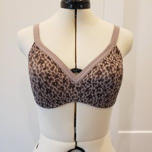 Warners T-Shirt Bra Cheetah Print Bra Size 36 C